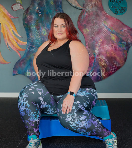 Stock Photo: Plus Size Woman HAES Body Positive Fitness Instructor - Body Liberation Photos