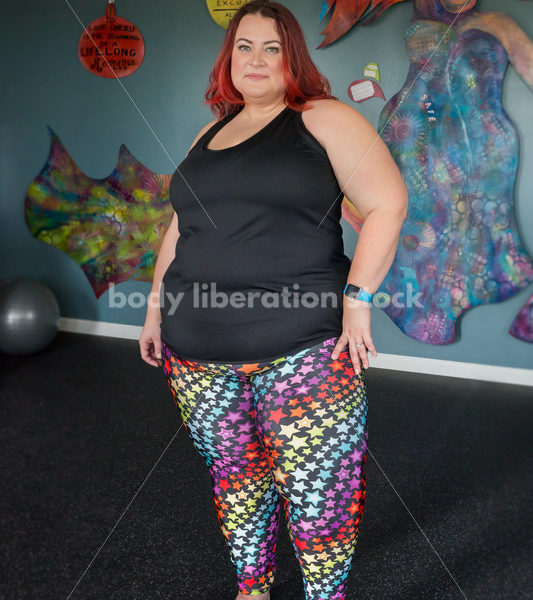 Stock Photo: Plus Size Woman HAES Body Positive Fitness Instructor - Body Liberation Photos