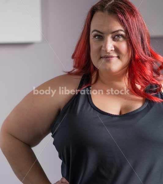 Stock Photo: Plus Size Woman HAES Body Positive Fitness Instructor - Body Liberation Photos