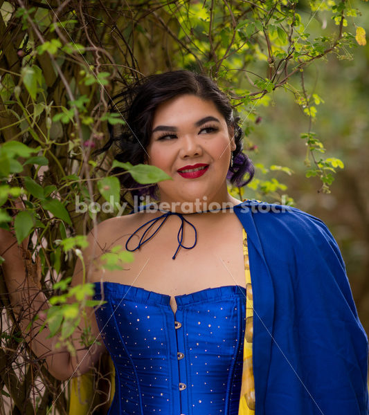 Stock Photo: Young Asian Plus Size Woman Ballet Exercise Outdoors - Body Liberation Photos