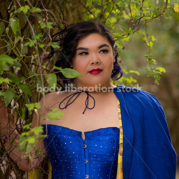 Stock Photo: Young Asian Plus Size Woman Ballet Exercise Outdoors - Body Liberation Photos