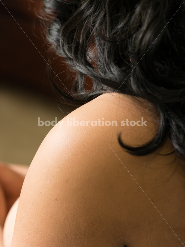 Stock Photo: Young Plus Size African American Woman Close-Up - Body Liberation Photos