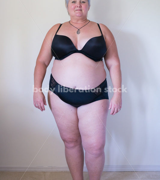 Eating Disorder Recovery Body Image Stock Photo: Front View of Recovering Woman - Body Liberation Photos