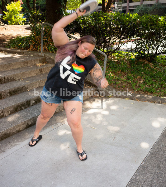 HAES Stock Image: Scale Smashing - Body Liberation Photos