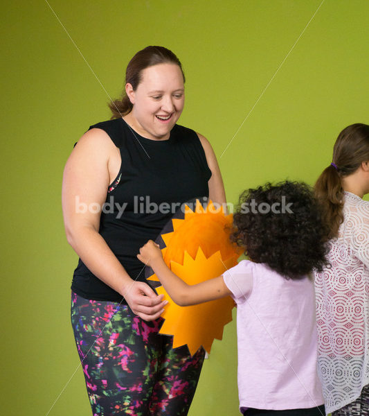 Health at Every Size Stock Photo: Family Yoga Class - Body positive stock and client photography + more | Seattle