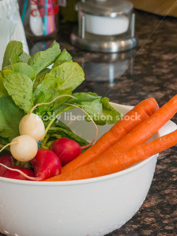 Intuitive Eating Stock Image: Kitchen Counter with a Variety of Food - Body Liberation Photos