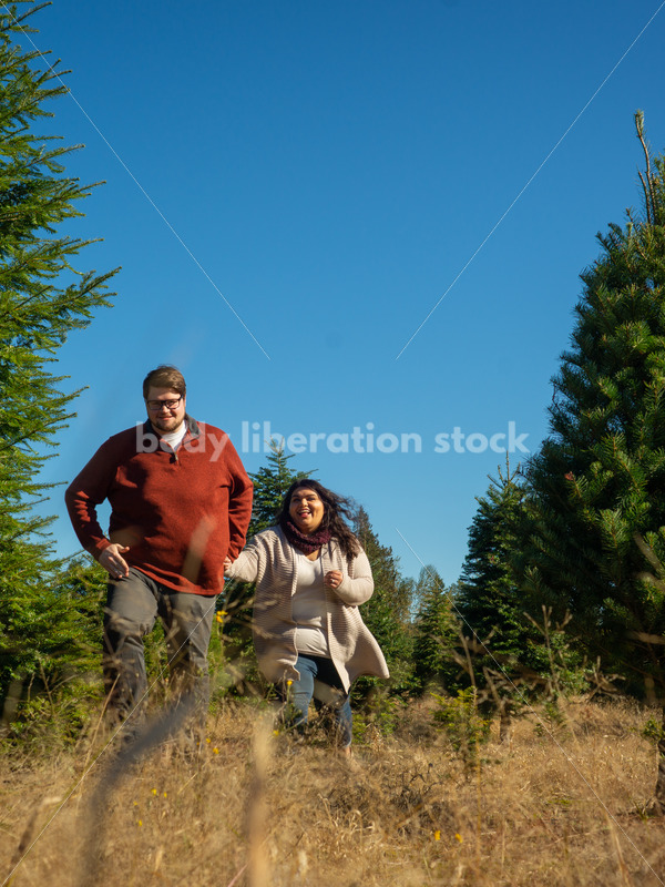 Joyful Movement Stock Image: Couple Running - Body Liberation Photos