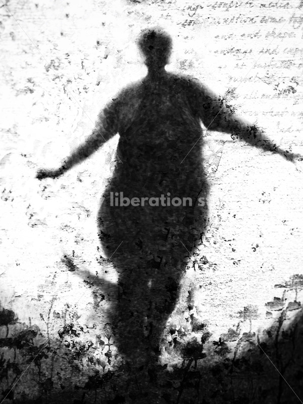 Kathryn Hack figure silhoette illustration B/W - Body Liberation Photos