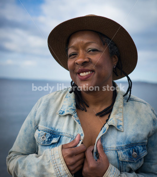 Plus-Size African American Woman Outdoors - Body Liberation Photos