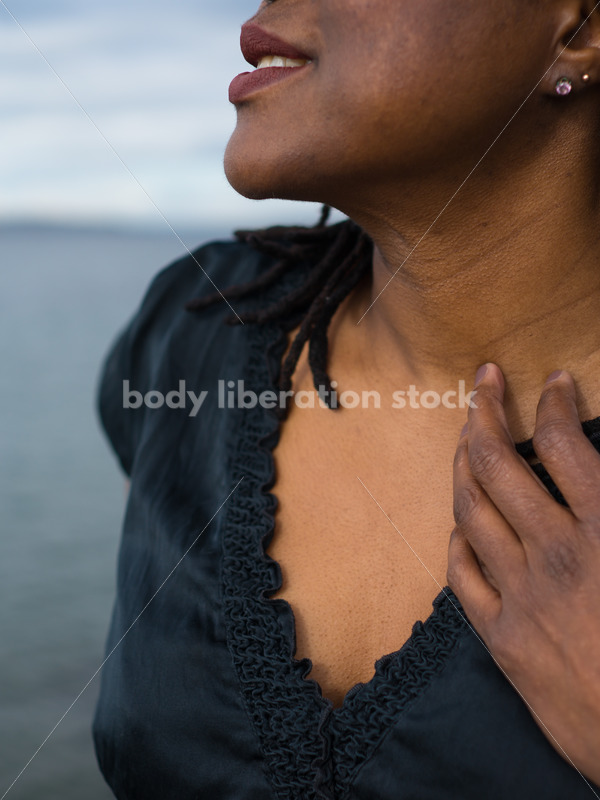 Plus-Size African American Woman Outdoors - Body Liberation Photos
