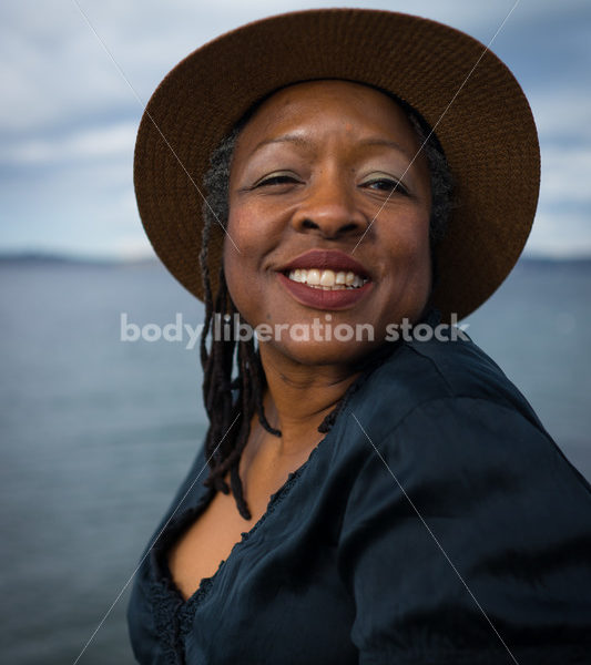 Plus-Size African American Woman Outdoors - Body Liberation Photos