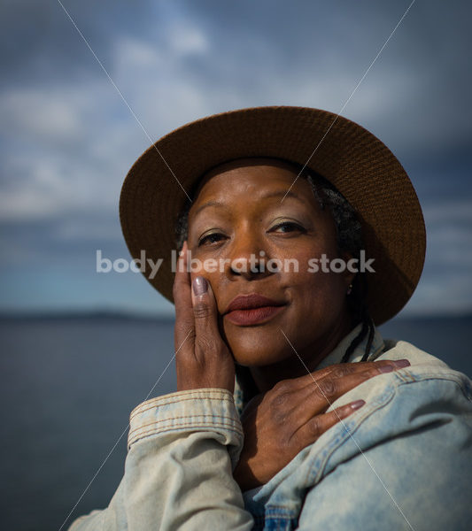 Plus-Size African American Woman Outdoors - Body Liberation Photos