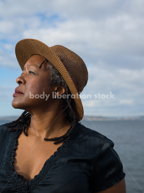 Plus-Size African American Woman Outdoors - Body Liberation Photos