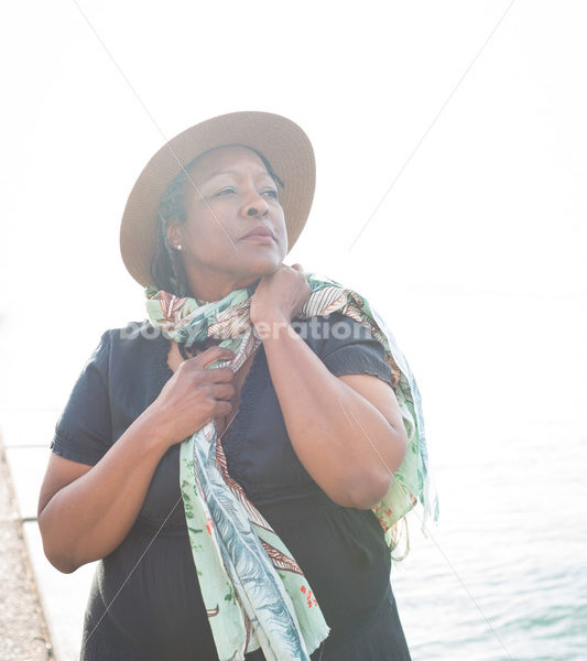 Plus-Size African American Woman Outdoors - Body Liberation Photos