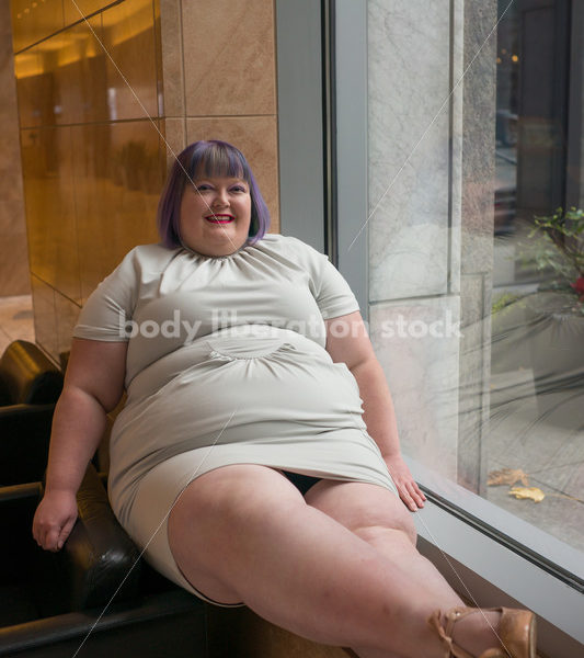 Plus-Size Businesswoman in Office Building - Body Liberation Photos