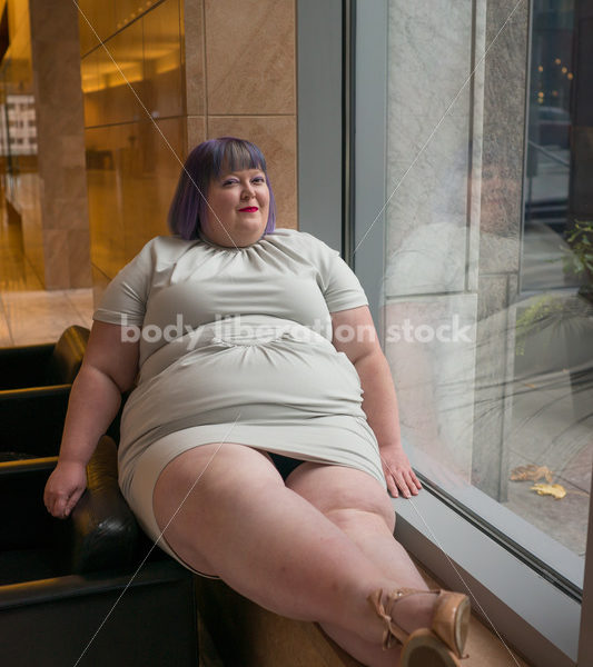 Plus-Size Businesswoman in Office Building - Body Liberation Photos