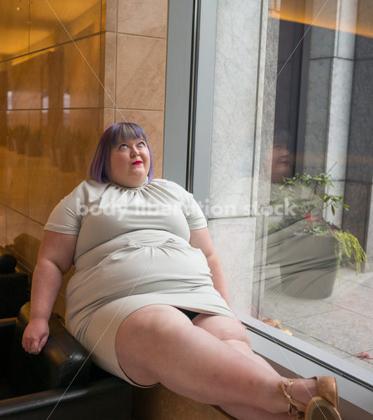 Plus-Size Businesswoman in Office Building - Body Liberation Photos