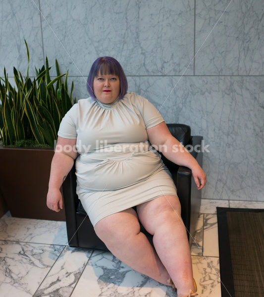 Plus-Size Businesswoman in Office Building - Body Liberation Photos