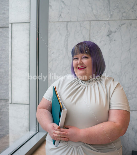 Plus-Size Businesswoman in Office Building - Body Liberation Photos