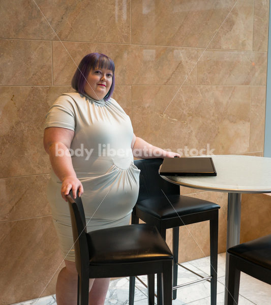 Plus-Size Businesswoman in Office Building - Body Liberation Photos