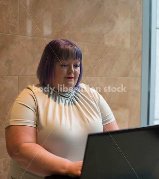 Plus-Size Businesswoman in Office Building - Body Liberation Photos