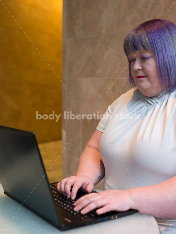 Plus-Size Businesswoman in Office Building - Body Liberation Photos