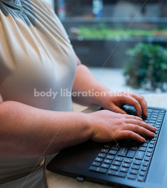 Plus-Size Businesswoman in Office Building - Body Liberation Photos