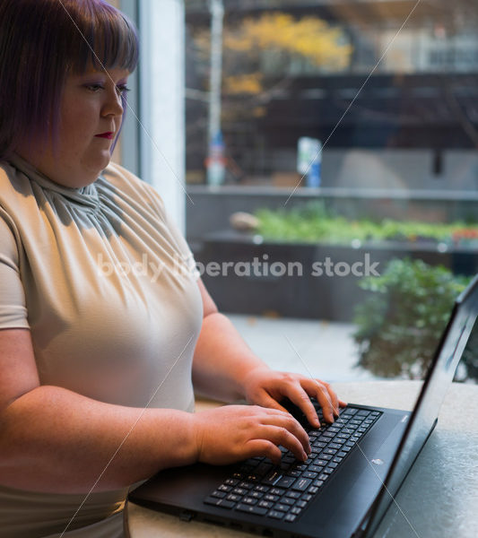 Plus-Size Businesswoman in Office Building - Body Liberation Photos