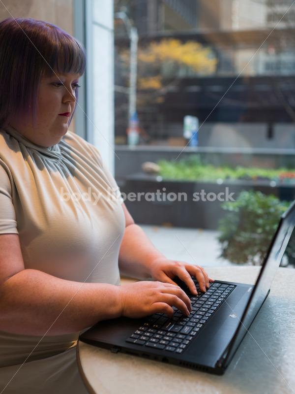 Plus-Size Businesswoman in Office Building - Body Liberation Photos