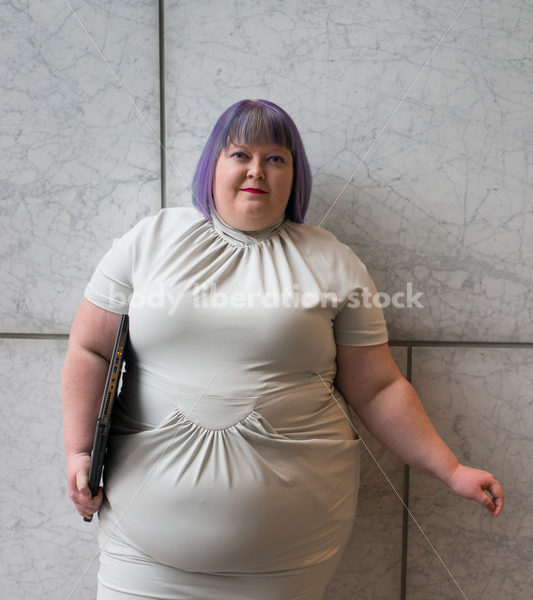 Plus-Size Businesswoman in Office Building - Body Liberation Photos