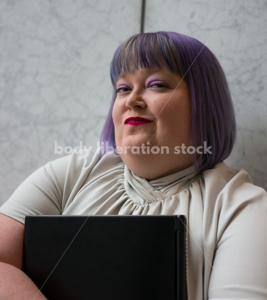 Plus-Size Businesswoman in Office Building - Body Liberation Photos