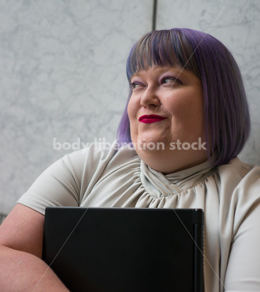 Plus-Size Businesswoman in Office Building - Body Liberation Photos