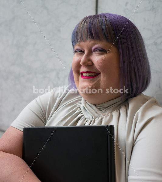 Plus-Size Businesswoman in Office Building - Body Liberation Photos