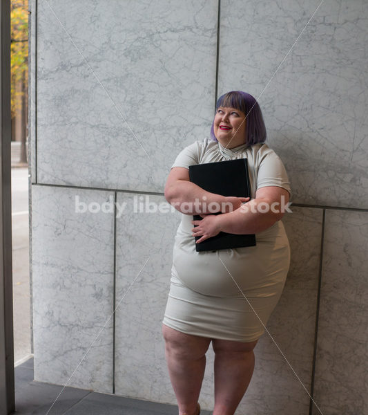 Plus-Size Businesswoman in Office Building - Body Liberation Photos