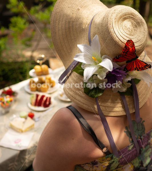 Plus-Size Woman at Tea Party - Body Liberation Photos