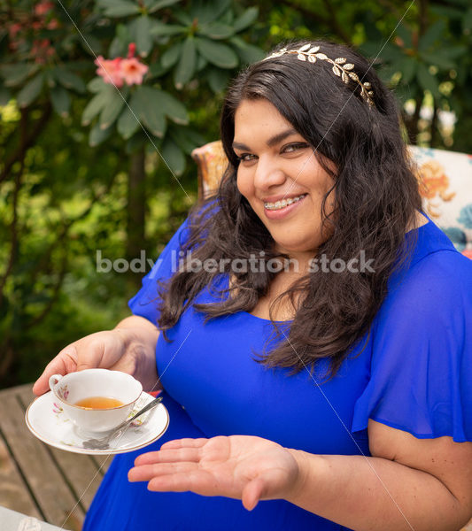 Plus-Size Woman at Tea Party - Body Liberation Photos