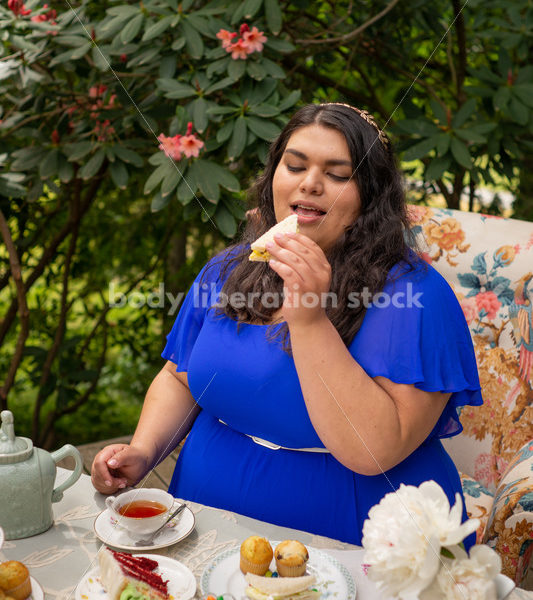 Plus-Size Woman at Tea Party - Body Liberation Photos