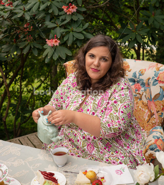 Plus-Size Woman at Tea Party - Body Liberation Photos