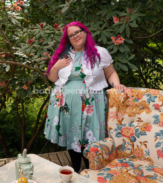 Plus-Size Woman at Tea Party - Body Liberation Photos