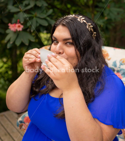 Plus-Size Woman at Tea Party - Body Liberation Photos