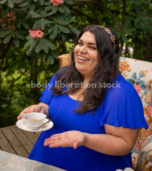 Plus-Size Woman at Tea Party - Body Liberation Photos