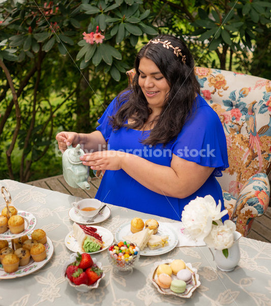 Plus-Size Woman at Tea Party - Body Liberation Photos