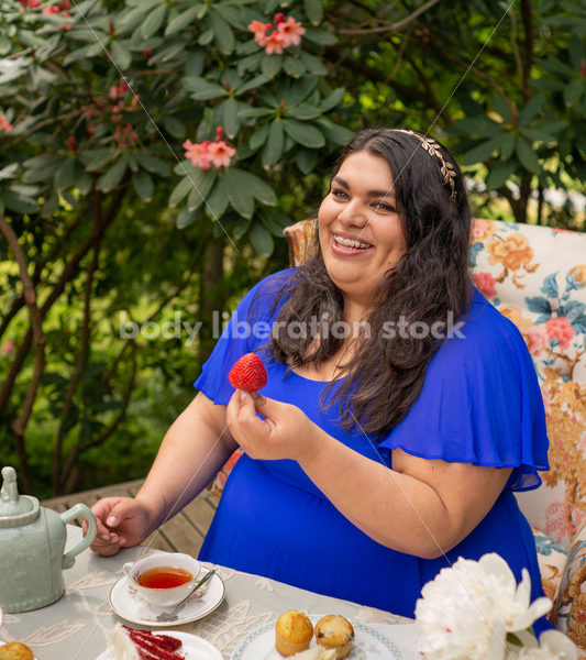 Plus-Size Woman at Tea Party - Body Liberation Photos