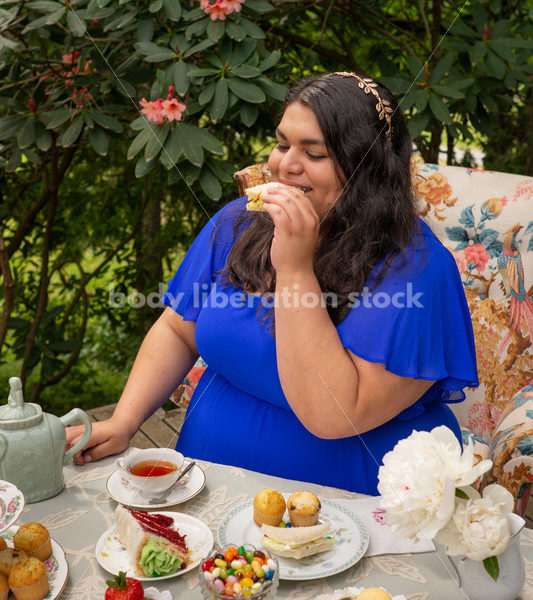 Plus-Size Woman at Tea Party - Body Liberation Photos