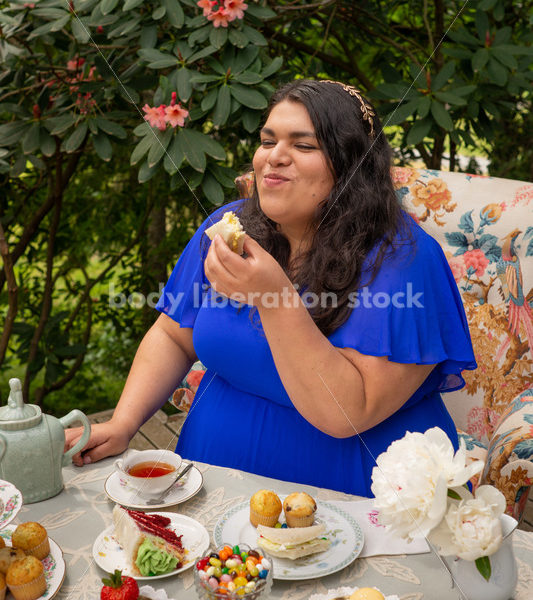 Plus-Size Woman at Tea Party - Body Liberation Photos