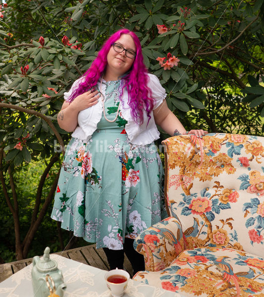 Plus-Size Woman at Tea Party - Body Liberation Photos