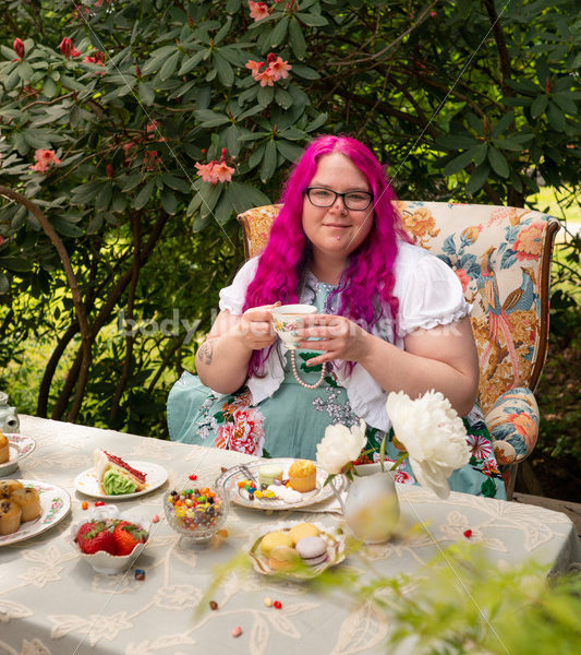 Plus-Size Woman at Tea Party - Body Liberation Photos