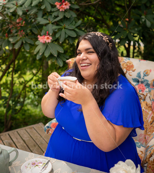 Plus-Size Woman at Tea Party - Body Liberation Photos