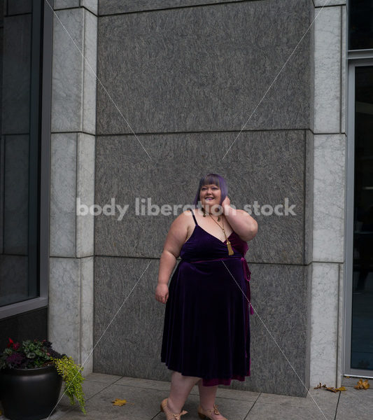 Plus-Size Woman in Urban Setting - Body Liberation Photos