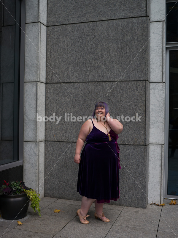 Plus-Size Woman in Urban Setting - Body Liberation Photos